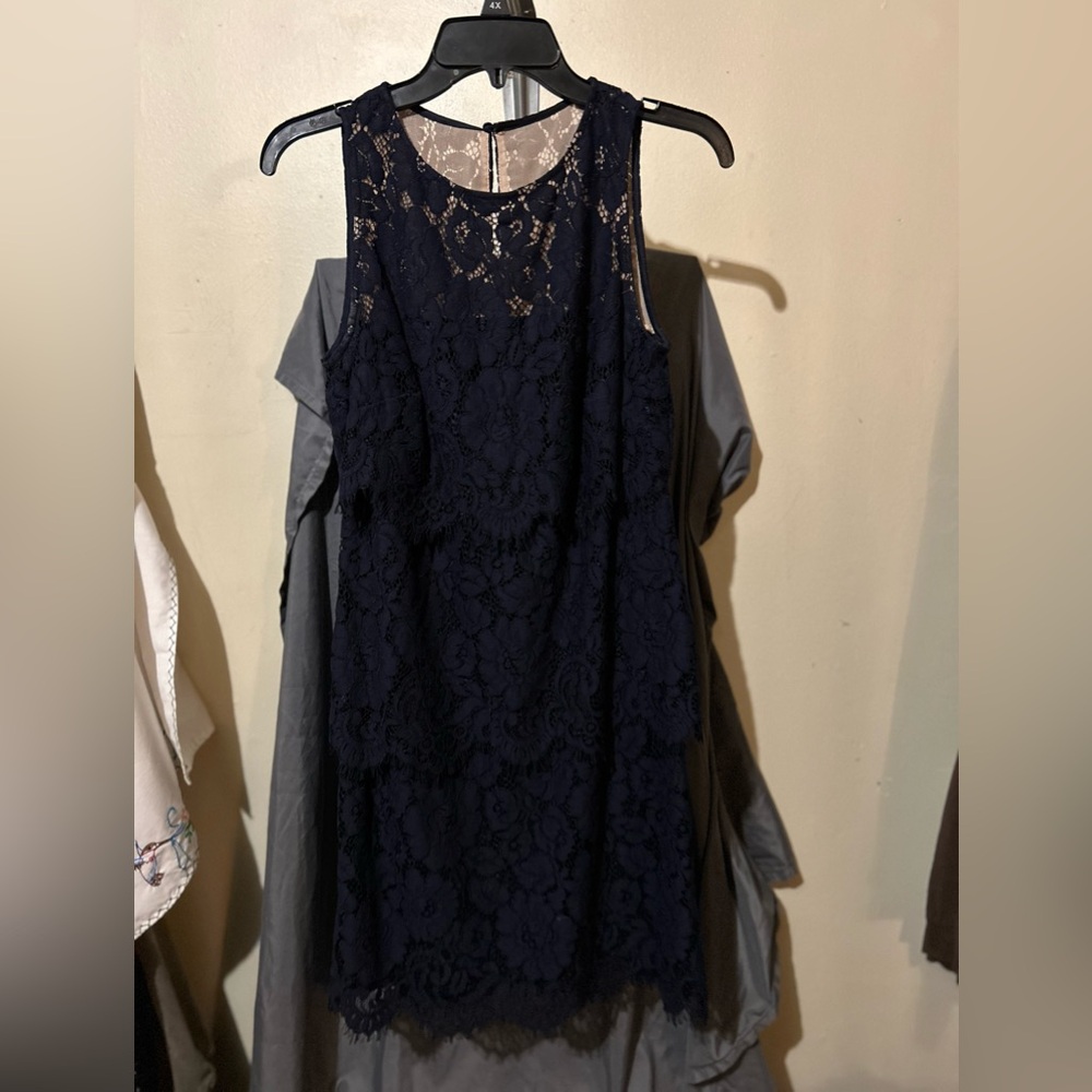 Ralph Lauren Black Lace Mini Dress